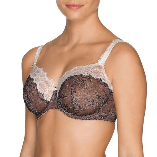 PrimaDonna - Crystal - Balconette BH - Maat 75D - Zwart - 0162914