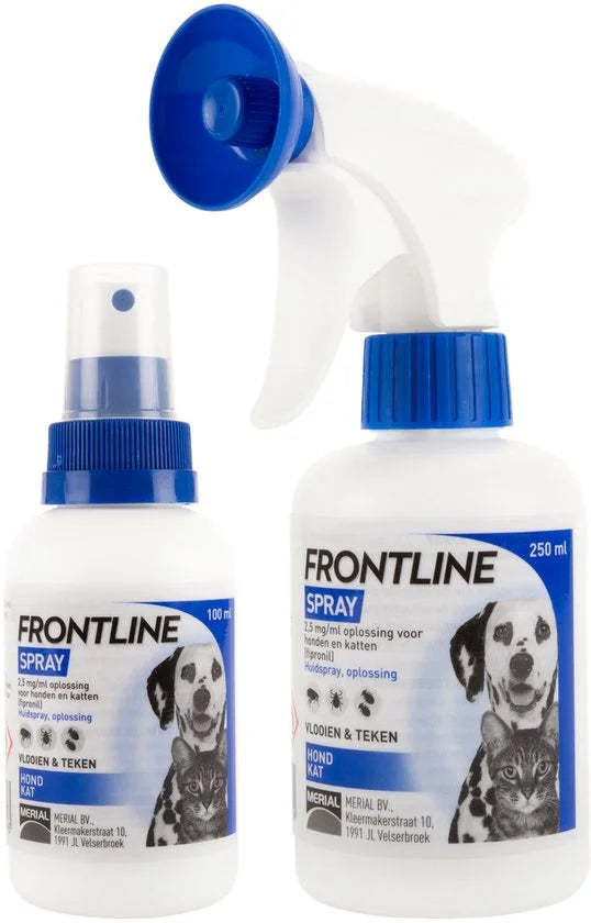 Frontline Spray Anti vlooienmiddel en tekenmiddel - Hond en Kat - 100 ml
