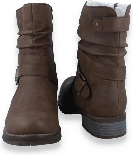Bridge Footwear Bridge dames enkellaars COGNAC 39