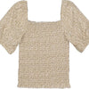 Meisjes t-shirt - Dess - AOP Creme bloemen