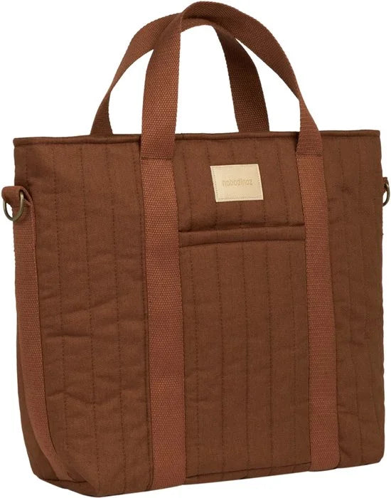 Nobodinoz Hyde Park Waterproof Kinderwagen Rugzak 32x32x14cm | Brick Brown