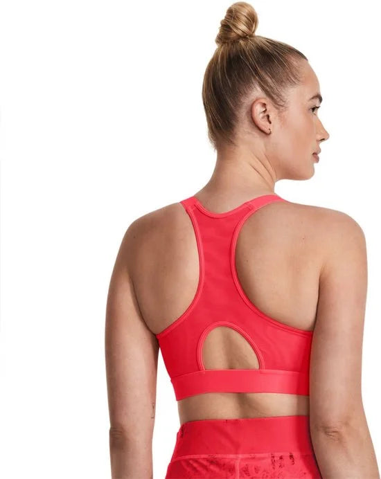 Under Armour Hg Armour Sporttop Hoge Ondersteuning Roze S Vrouw