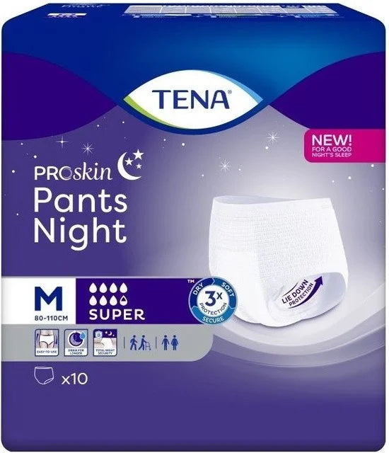 Tena ProSkin Pants Night Super Large - 10 Stuks