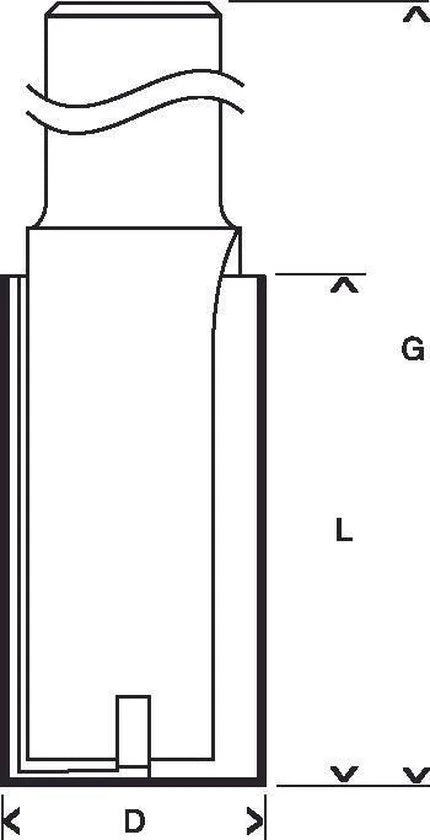 Bosch - Vingerfrezen 12 mm, D1 18 mm, L 40 mm, G 81 mm