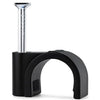 Kabelclip - Spijkerclip - Kabelklem - Kabelhouder - 5 mm - 100 stuks - Zwart - Allteq
