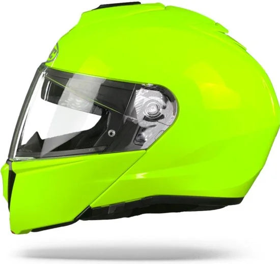 HJC I90 Fluorgeel Systeemhelm - Motorhelm  - Maat S