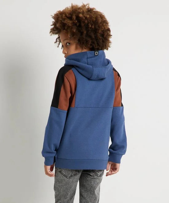 TerStal Jongens / Kinderen Europe Kids Trui Met Ritszak Blauw In Maat 98/104