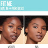 Maybelline New York - Fit Me Matte + Poreless Foundation - 350 Caramel - Medium Dekkende Foundation met Matte Finish voor de Normale tot Vette Huid -