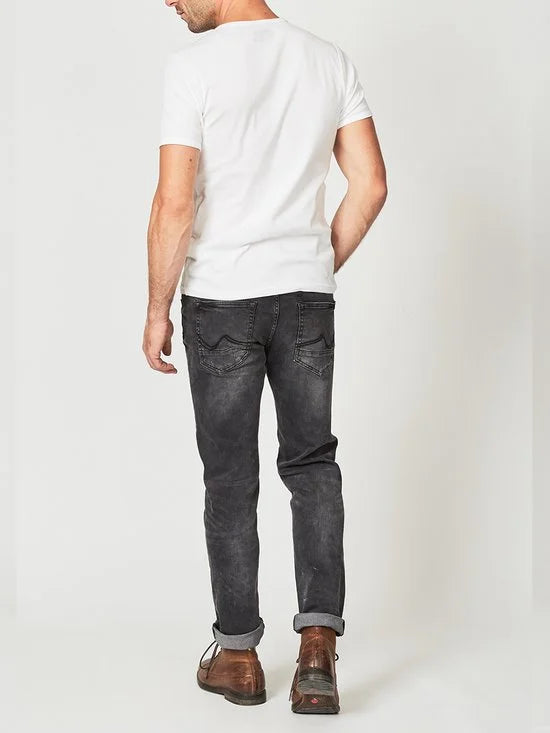 Petrol Industries - Heren Seaham VTG Slim Fit Jeans jeans - Zwart - Maat 31