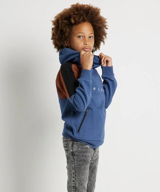 TerStal Jongens / Kinderen Europe Kids Trui Met Ritszak Blauw In Maat 122/128