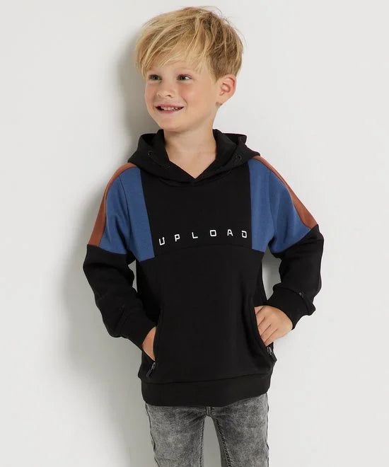 TerStal Jongens / Kinderen Europe Kids Trui Met Ritszak Zwart In Maat 92