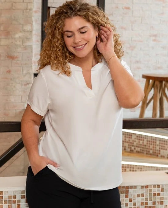 Top van Je m'appelle - Dames - Plus Size - Travelstof - 50 - 3 maten beschikbaar