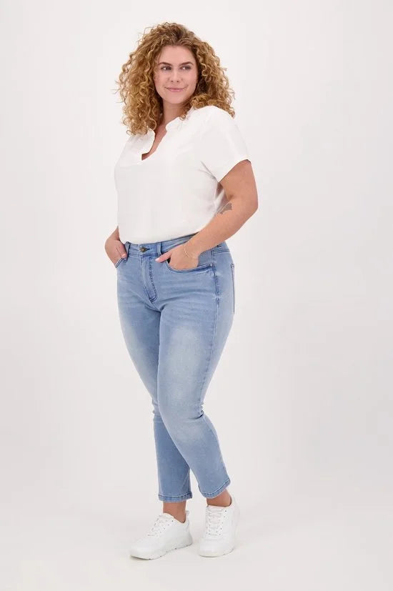 Top van Je m'appelle - Dames - Plus Size - Travelstof - 50 - 3 maten beschikbaar