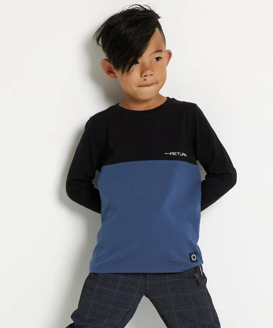 TerStal Jongens / Kinderen Europe Kids Top Doorsnee Dessin Blauw In Maat 110/116