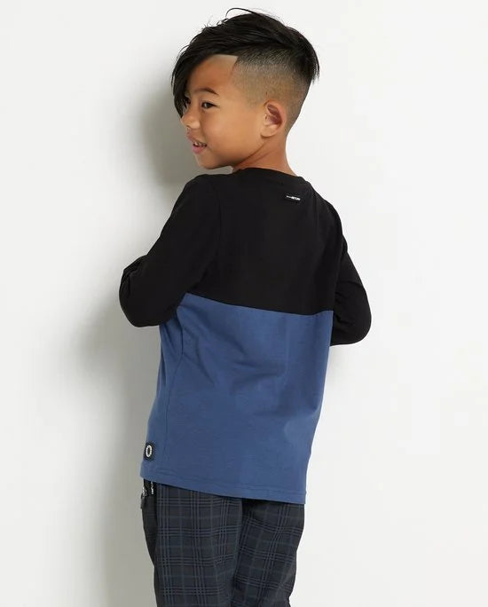 TerStal Jongens / Kinderen Europe Kids Top Doorsnee Dessin Blauw In Maat 110/116