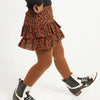 TerStal Meisjes / Kinderen Europe Kids Ruche Rokje All-over Print Bruin In Maat 122/128