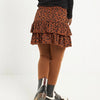TerStal Meisjes / Kinderen Europe Kids Ruche Rokje All-over Print Bruin In Maat 122/128