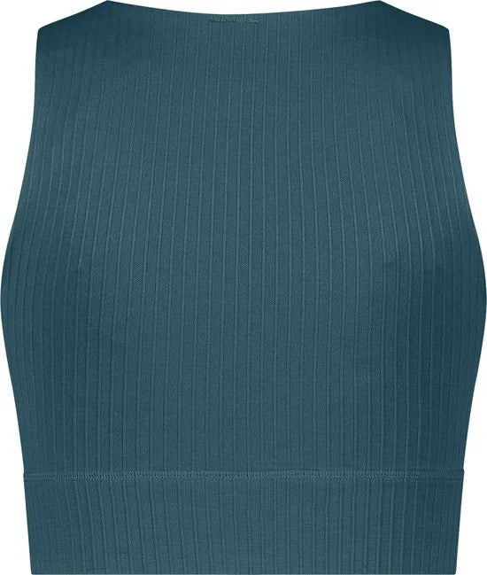 Hunkemöller Dames - Sport collectie - HKMX naadloze Sport bh Level 2 - Groen - maat S
