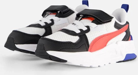 PUMA Trinity Lite AC+ PS FALSE Sneakers - PUMA White-Active Red-PUMA Black - Maat 31