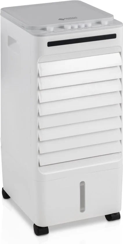 Dutch Originals Aircooler op Wielen - Luchtcooler 6 Liter - Mobiele Aircooler met 3 Snelheden - Met Ingebouwde Timer en Zelfdraaiende Functie - 65 W