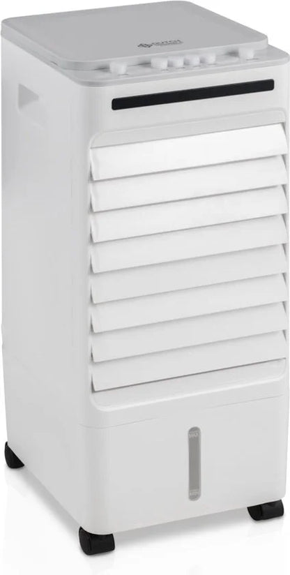 Dutch Originals Aircooler op Wielen - Luchtcooler 6 Liter - Mobiele Aircooler met 3 Snelheden - Met Ingebouwde Timer en Zelfdraaiende Functie - 65 W