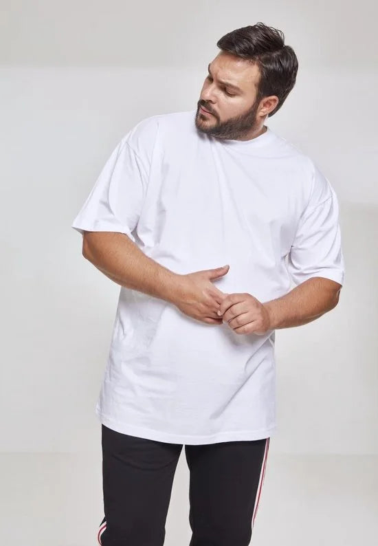 Urban Classics - Tall Heren T-shirt - S - Wit