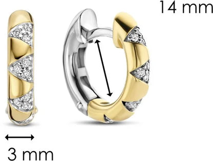 TI SENTO Oorbellen 7838ZY - Zilveren dames oorbellen