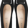Hassia Dames Pumps / Damesschoenen - Suède - Geen hoogte 2 cm cm - 302627 - Zwart - Maat 41/41+