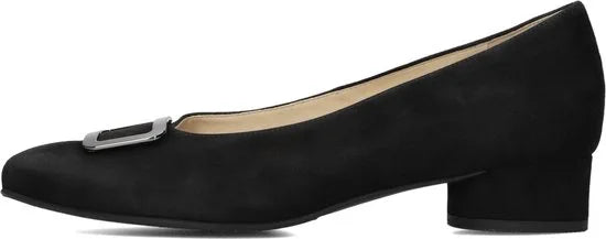 Hassia Dames Pumps / Damesschoenen - Suède - Geen hoogte 2 cm cm - 302627 - Zwart - Maat 41/41+