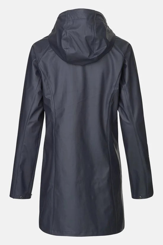 Ilse Jacobsen regenjas waterbestendig donkerblauw maat 40