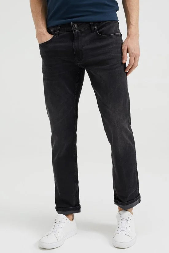 WE Fashion Heren regular fit jeans van jog denim