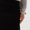 Minus Marcia Midi Skirt Rokken Dames - Zwart - Maat XS