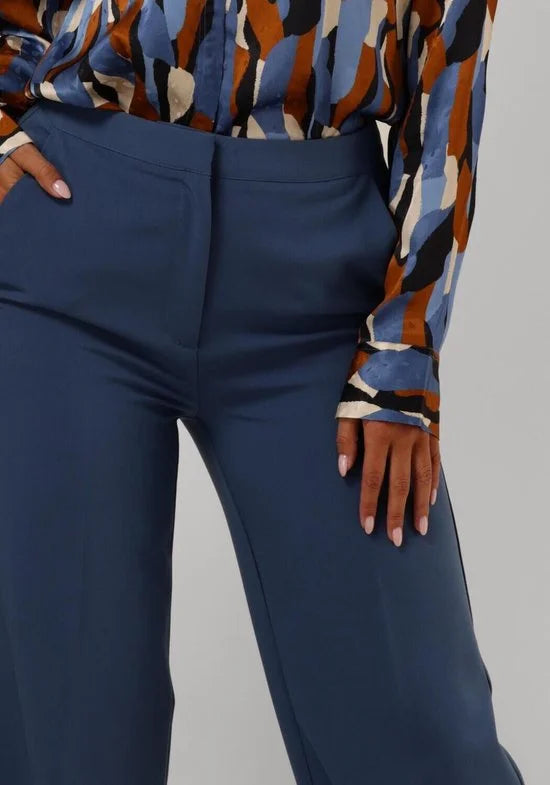 Another Label Moore Pants Broeken Dames - Blauw - Maat S