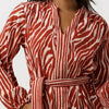 STELLA FOREST E24ro053 Jurken Dames - Kleedje - Rok - Jurk - Brique - Maat 36