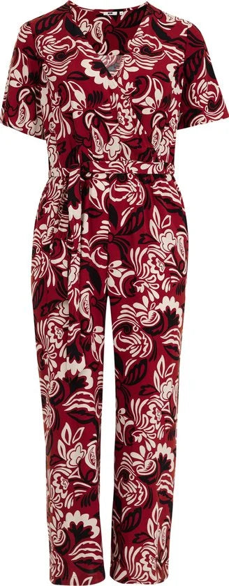 WE Fashion Dames jumspuit met dessin - Curve