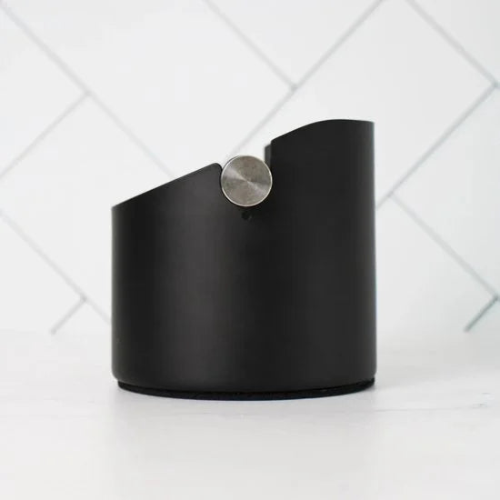 Uitklopbak RVS - 14cm, Zwart – RVS - Knockbox - Afklopbak Koffie – Afklopbak – Espressomachine - Barista Essentials