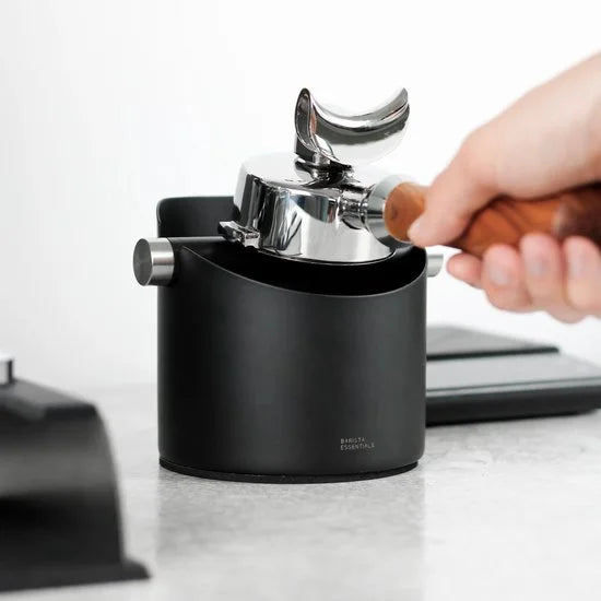 Uitklopbak RVS - 14cm, Zwart – RVS - Knockbox - Afklopbak Koffie – Afklopbak – Espressomachine - Barista Essentials