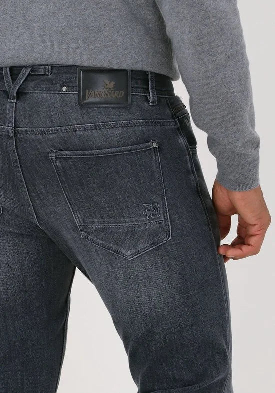 Vanguard - V850 Rider Jeans Stretch Mid Grey - Heren - Maat W 32 - L 36 - Slim-fit