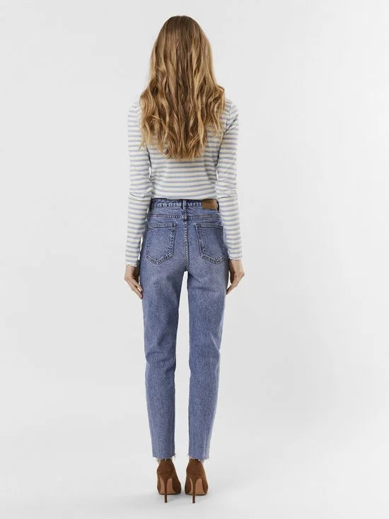 Vero Moda VMBRENDA HR STRAIGHT A CUT GU384 GA NOOS Vrouwen Jeans - Maat W31 X L32