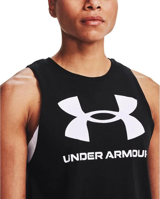 Under Armour Damen UA Sportstyle-Tanktop mit Grafik Black-L (US LG)