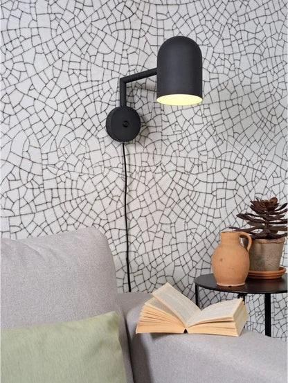 it's about RoMi Wandlamp Marseille - Zwart - 29x12x27cm - Binnen Modern