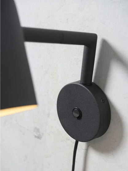 it's about RoMi Wandlamp Marseille - Zwart - 29x12x27cm - Binnen Modern