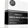 Fresh & Co Comfort Hoeslaken - Wit - 190x200 cm - Jersey Stretch