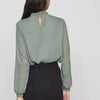 VILA - VIMICHELLE L/S HIGH NECK TOP/RP4/KA - Dames - Blouses