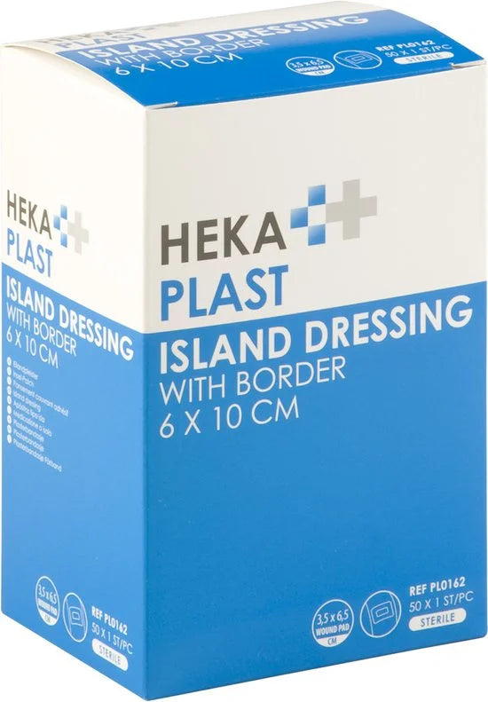 Hekaplast Border 6cm x 10 cm eilandpleister - 50 stuks