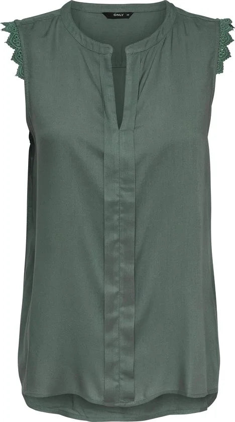 ONLY ONLKIMMI S/L TOP WVN NOOS Dames Tanktop - Maat 40
