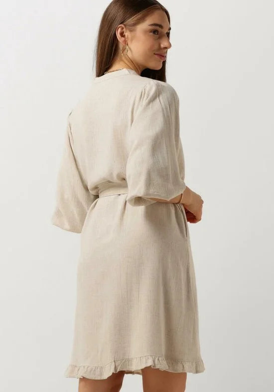 Notre-V Nv-duno Jurken Dames - Kleedje - Rok - Jurk - Beige - Maat XL