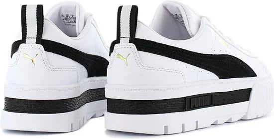 Puma Mayze Lth Wn Lage sneakers - Leren Sneaker - Dames - Wit - Maat 39