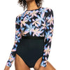 Roxy Dames Active Back Zip Onesie Surfpak - Anthracite