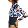Roxy Dames Active Back Zip Onesie Surfpak - Anthracite